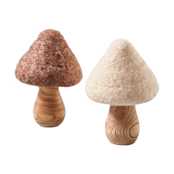 Pilze aus Filz (10cm) 2er Set